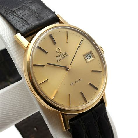 omega watches deville gold|omega de ville watch value.